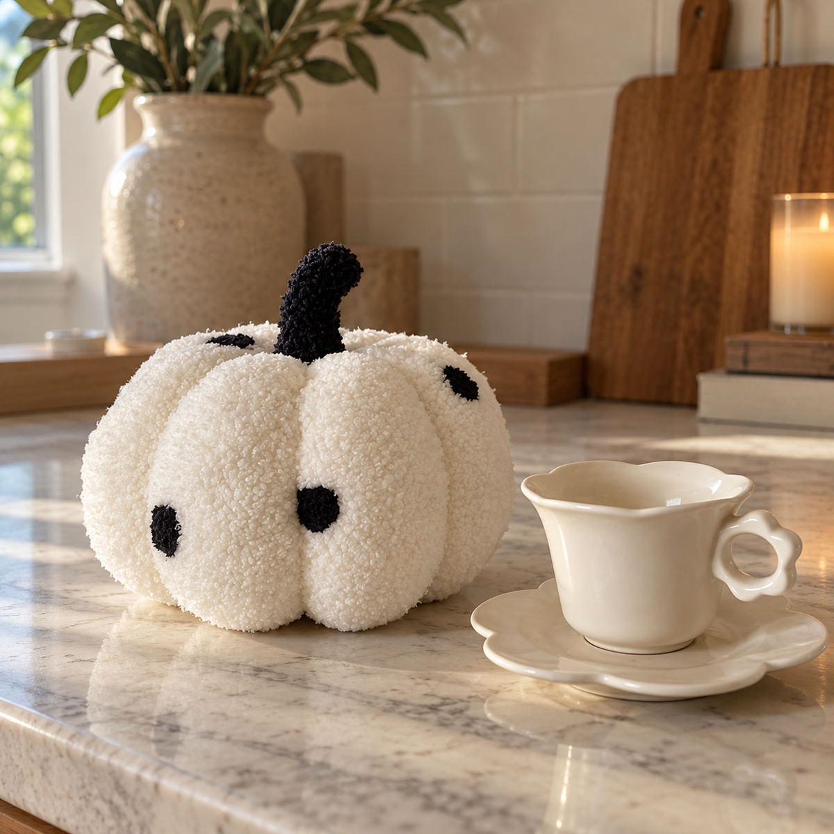 Cozy Pumpkin Plush Pillow π